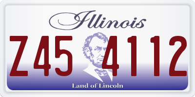 IL license plate Z454112