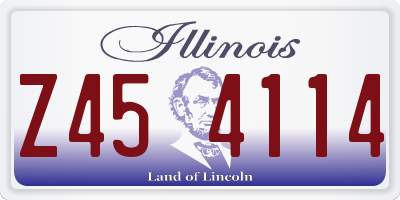 IL license plate Z454114