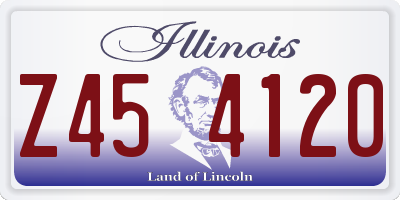 IL license plate Z454120