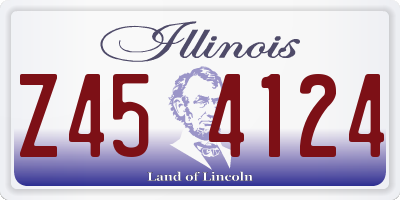 IL license plate Z454124