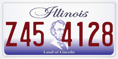 IL license plate Z454128