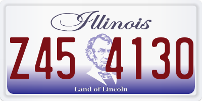 IL license plate Z454130