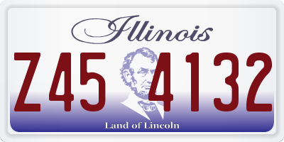 IL license plate Z454132