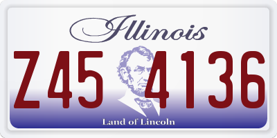 IL license plate Z454136