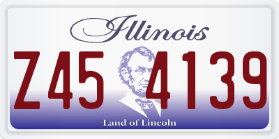 IL license plate Z454139