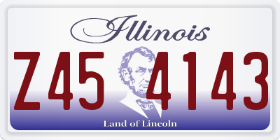 IL license plate Z454143