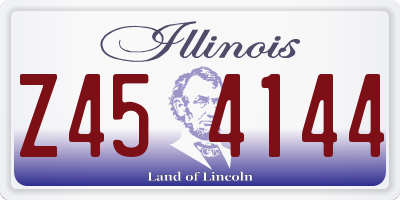 IL license plate Z454144