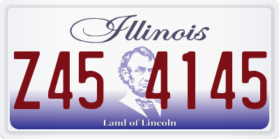 IL license plate Z454145