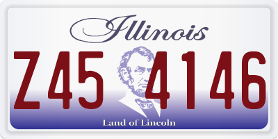 IL license plate Z454146