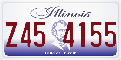 IL license plate Z454155