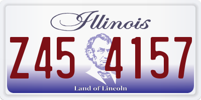 IL license plate Z454157