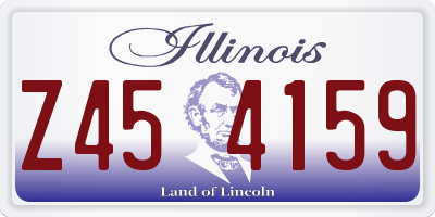IL license plate Z454159