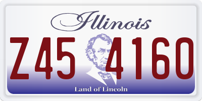IL license plate Z454160