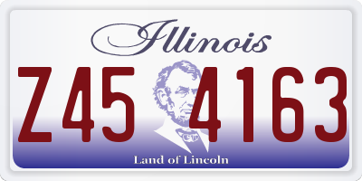 IL license plate Z454163