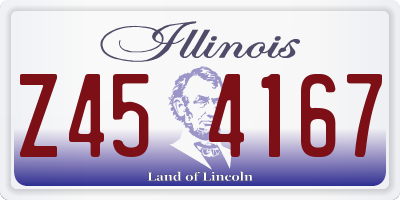 IL license plate Z454167