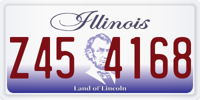 IL license plate Z454168