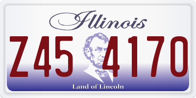 IL license plate Z454170