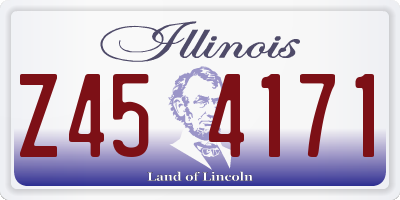 IL license plate Z454171