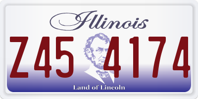 IL license plate Z454174