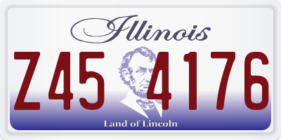IL license plate Z454176