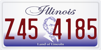 IL license plate Z454185