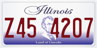 IL license plate Z454207