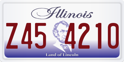 IL license plate Z454210