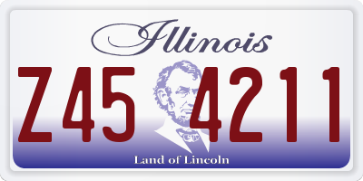 IL license plate Z454211
