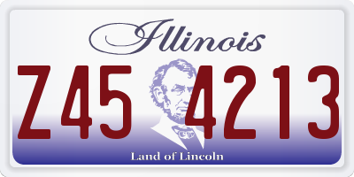 IL license plate Z454213