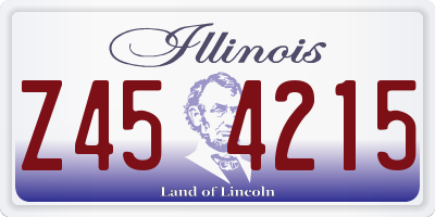IL license plate Z454215