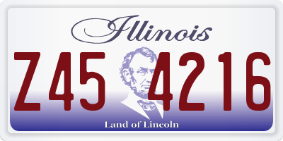 IL license plate Z454216