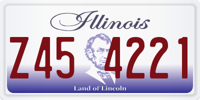 IL license plate Z454221