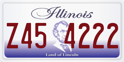 IL license plate Z454222
