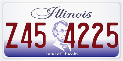 IL license plate Z454225