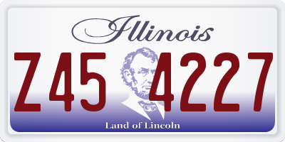 IL license plate Z454227