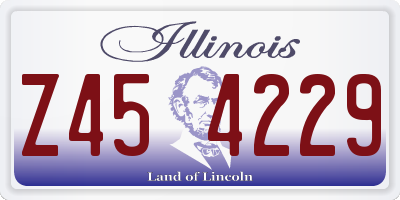 IL license plate Z454229