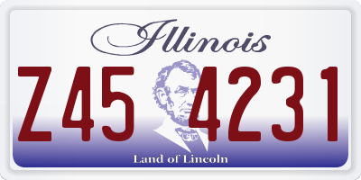IL license plate Z454231