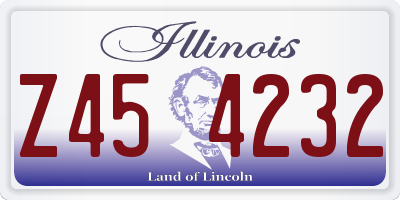 IL license plate Z454232