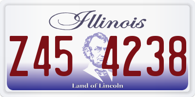 IL license plate Z454238