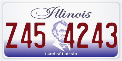 IL license plate Z454243