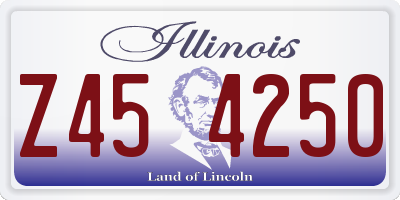 IL license plate Z454250