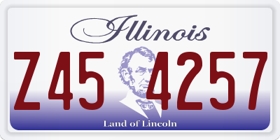 IL license plate Z454257