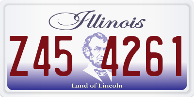 IL license plate Z454261