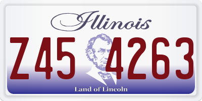 IL license plate Z454263