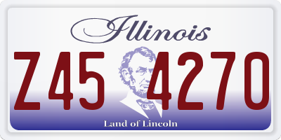 IL license plate Z454270