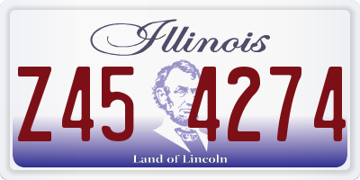 IL license plate Z454274