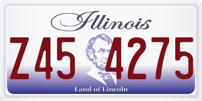 IL license plate Z454275