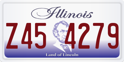 IL license plate Z454279