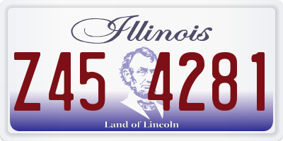 IL license plate Z454281