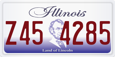 IL license plate Z454285